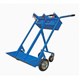 Carrello Portabombole biposto cassetta litri 40/50 trasformabile 4 ruote