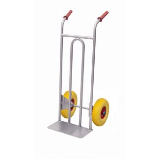 Carrello portacasse in acciaio inox AISI 304 2 ruote antiforatura