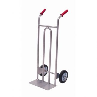 Carrello portacasse in acciaio inox AISI 304 2 ruote gomma piena