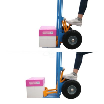 Carrelli portacasse piastra grande con scaricafacile ruote antiforatura