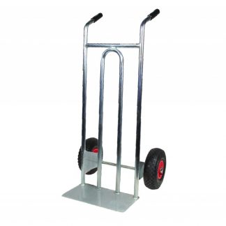 Carrelli portacasse zincato ruote pneumatiche cerchi nylon