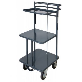 Carrello Portalettere frenato con Ripiano amovibile