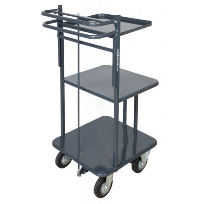 Carrello Portalettere frenato con Ripiano amovibile