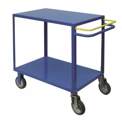 Carrelli portatutto lamiera 600 x 900 2 piani 2 ruote girevoli freno attivo