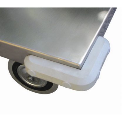 Carrelli portatutto lamiera 600 x 900 2 piani 2 ruote girevoli freno attivo paracolpi