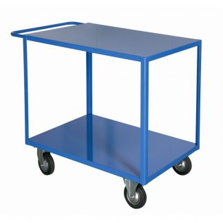 Carrelli portatutto lamiera 600 x 900 2 piani 2 ruote freno