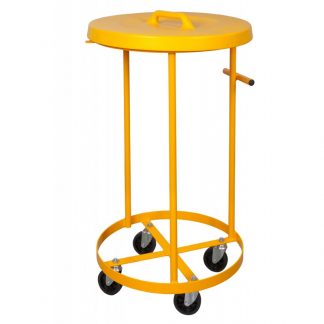 Carrello porta rifiuti con coperchio