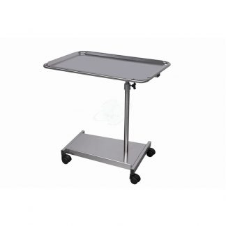 Carrello servitore per sala operatoria in acciaio INOX AISI 304 4 ruote girevoli
