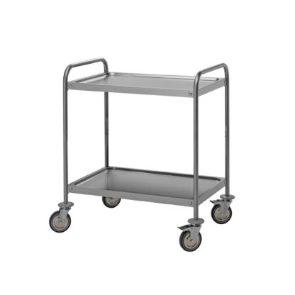 Carrello servizio per ristorazione a 2 ripiani 600 x 600 mm