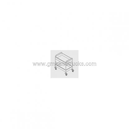 Carrello servizio per ristorazione a 2 vasche 1000 x 500 mm disegno