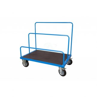 Carrello Trasporto Pannelli con Piano 120 x 80 ruote 2 fisse 2 girevoli