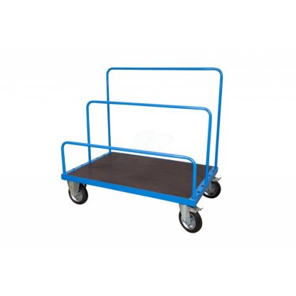 Carrello Trasporto Pannelli con Piano 120 x 80 ruote 2 fisse 2 girevoli