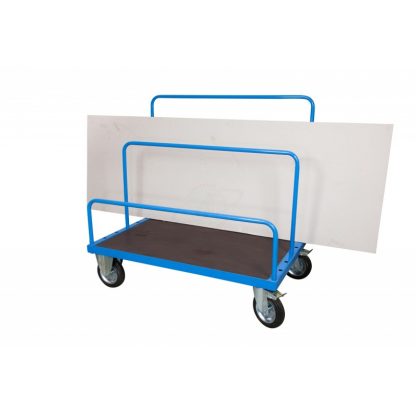 Carrello Trasporto Pannelli con Piano 120 x 80 ruote 2 fisse 2 girevoli
