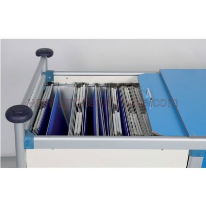 Carrello porta radiografie e cartelle cliniche 30 posti