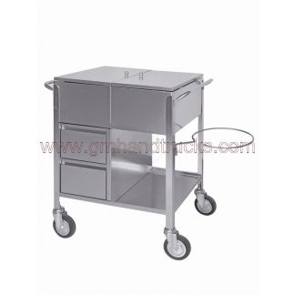 Carrello bende gessate in acciaio INOX AISI 304