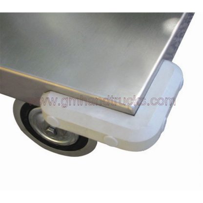 Carrelli portatutto 2 piani lamiera 500 x 800 2 ruote fisse 2 girevoli freno paracolpi