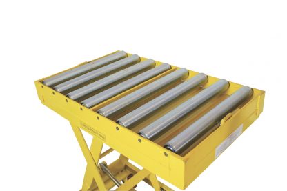 Piattaforma carrellata con rulliera a 12 rulli folli 900 Kg