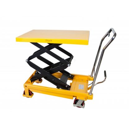 Piattaforma carrellata grande alzata 300 Kg rulliera10 rulli folli