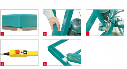 Piattaforma elevatrice 1800/1000 H 1200 carichi distribuiti