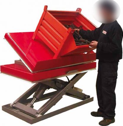 Piattaforme elevatrici con pianale ribaltante 1250 x 800 300 kg
