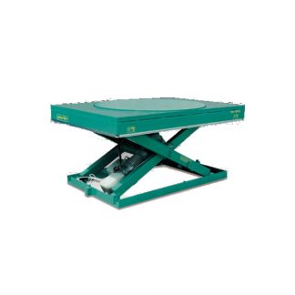 Piattaforma a pantografo che ruota nei due sensi 100 x 800 450 Kg