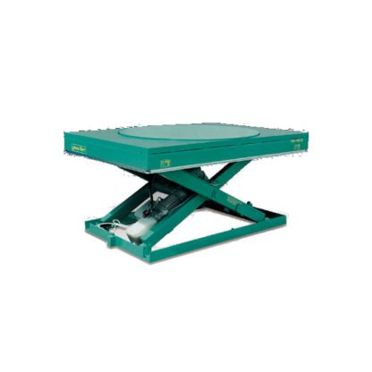 Piattaforma a pantografo che ruota nei due sensi 100 x 800 450 Kg