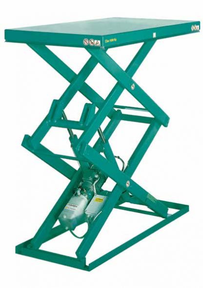 Piattaforme elevatrici doppio pantografo carichi disribuiti 1300 x 800 500 kg