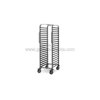 Carrello porta teglie per teglie 400 x 600 mm 16 portate saldato