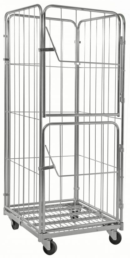 Roll container con 4 sponde accesso ripiegabile o smontabile KM72801804-DB
