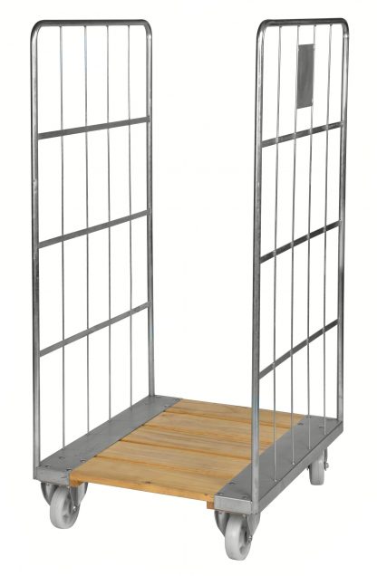 Roll container con fondo in legno KM84