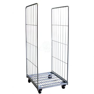 Roll container Ribassato con ruote in gomma elastica - Altezza Ridotta
