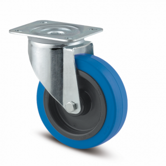 Ruote in poliammide gomma elastica antitraccia 3470UFR100P62BLA