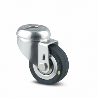 Ruote in poliammide gomma elastica antitraccia 3477UFR100P62BLA