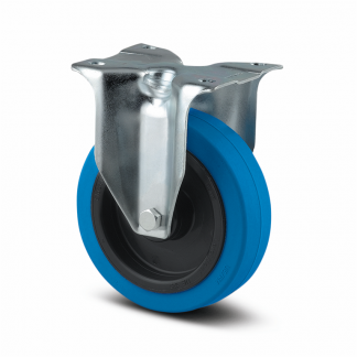 Ruote in poliammide gomma elastica antitraccia 3478UFR100P62BLA