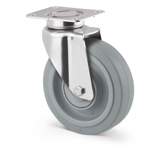 Ruote in poliammide gomma elastica antitraccia 3640UFP200P63