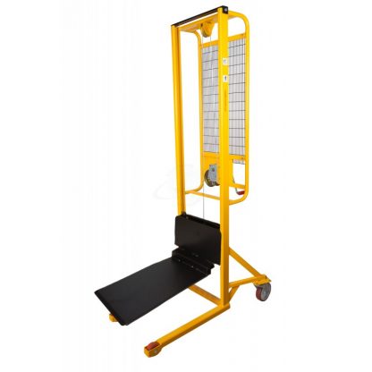 Sollevatore arganello frizione arresto automatico portata Kg 300 h 1200 con piastra
