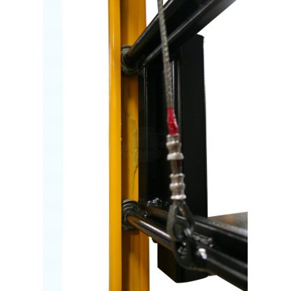 Sollevatore arganello frizione arresto automatico portata Kg 300 h 1200 con piastra