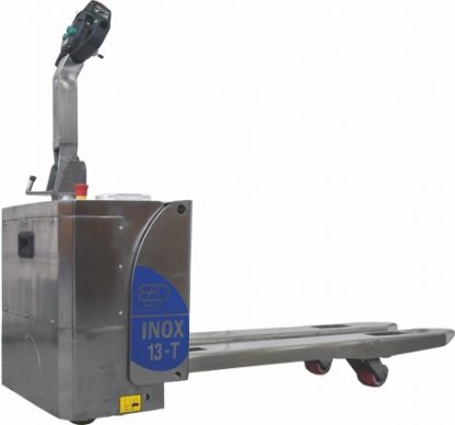 Transpallet acciaio inox elettrico AISI304 13T a basso sollevamento