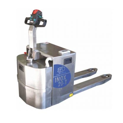 Transpallet acciaio inox elettrico AISI304 20T a basso sollevamento