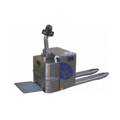 Transpallet acciaio inox elettrico AISI304 TP9 operatore a bordo