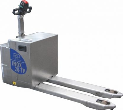 Transpallet acciaio inox elettrico AISI304 TP9 operatore a bordo