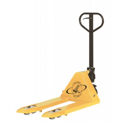 Transpallet Modello Corto Forche 1000 mm Portata kg 2500 Rullo Doppio