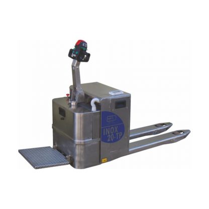 Transpallet acciaio inox elettrico AISI304 20TP operatore a bordo